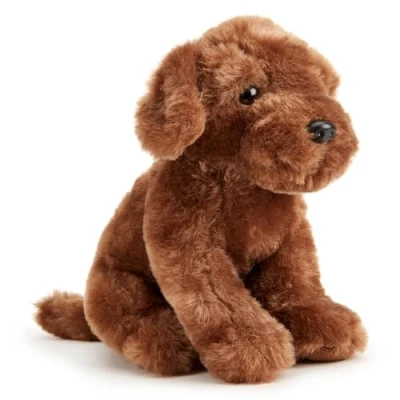 Image of Zappi Co Coco the Chocolate Labrador Plush Toy (20cm) Choco Lab Dog Soft, Cuddly, 100% Recycled Ideal Puppy Cuddle Mate