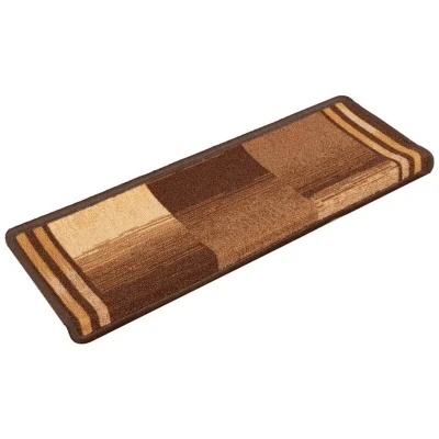 Image of vidaXL Stair Mats Self adhesive 5 pcs 65x21x4 cm Brown