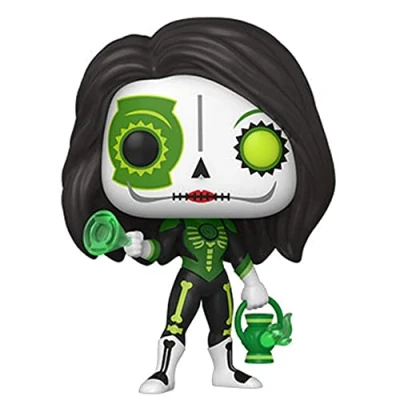 Image of Funko POP! Heroes: Dia De Los DC Green Lantern (Jessica Cruz) Comics Collectable Vinyl Figure Gift Idea Official Merchandise Toys for Kids &amp; Adults Comic Books Fans