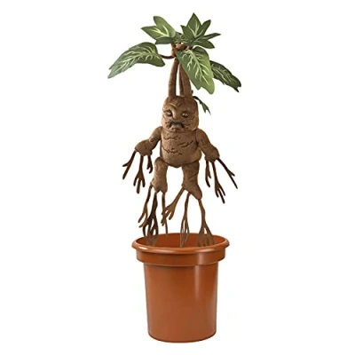 Image of The Noble Collection Harry Potter Mandrake Interactive Plush with Pot Officially Licensed 10in (30cm) Electronic Toy Dolls Gifts
