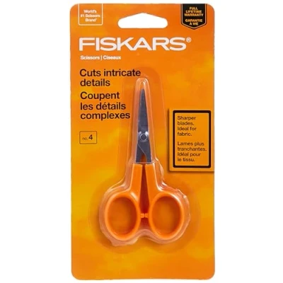 Image of Fiskars Detail Scissors, Orange, 4 Inch