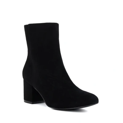 Image of Dune London Womens Ladies OTTACK Block Heeled Ankle Boots Black Suede Size UK 4