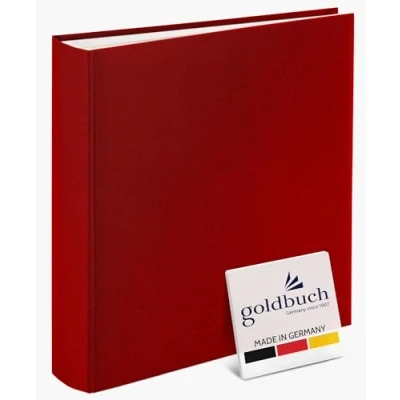 Image of Goldbuch photo album, summertime, 25x25 cm, 60 pages with glassine, red, 30x31 cm