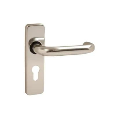 Image of VIBE Round Bar Lever Euro on Polished Anodised Aluminium Door Handle for Internal Doors