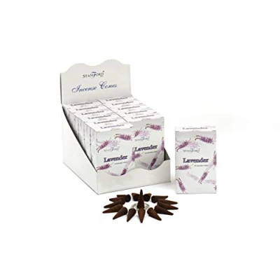 Image of Stamford Lavender Incense Cones, 15 Cones x 12 Packs