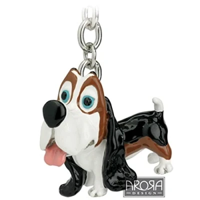 Image of Arora Little Paws Key Ring Basset, Multicolour, One Size