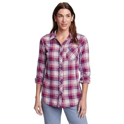 Image of Eddie Bauer Women&#039;s Blouses, Plumwine, XL