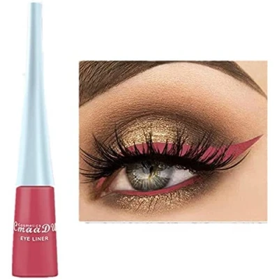 Image of Watermelon Pink Liquid Eyeliner Matte Quick Drying Eyeliner,Lasting Non Blooming Waterproof Gel Colored Eyeliner, Candy Color Highly pigmented (Watermelon Pink)