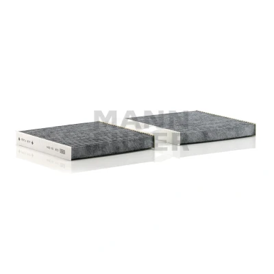 Image of 64312284828, 64319237157, 64319312317, 64319312318, 64319395930 Pollen Filter MANN CUK 19 004 Activated Carbon 187mm 188mm 25mm BMW: X3