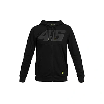 Image of Vr46 Core Fleece 46 Tone On M,Black,Man