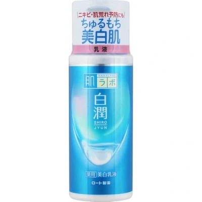 Image of Rohto Hada Labo Shirojyun Medicated Whitening Milky Lotion, High Purity Arbutin &amp; Nanohyaluronic Acid, 140ml