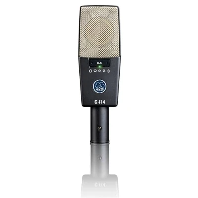 Image of AKG C414 XLS Large Diaphragm Condenser Microphone, legendary sound quality, 9 selectable polar patterns, highly versatile Black