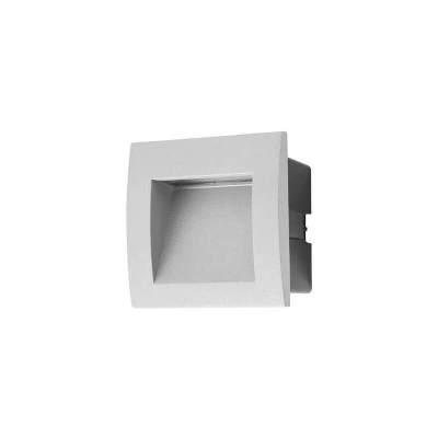 Image of Face LED Outdoor Square Wall Light Grey IP65