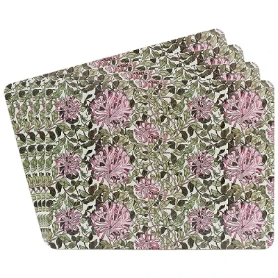 Image of Lesser &amp; Pavey Pack Of 4 Table Place Mats For With British Designs Honeysuckle All Types Kitchens William Morris