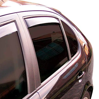 Image of ClimAir Car Comfort Window Visors Master Dark (rear) compatible with Ford Puma 2019