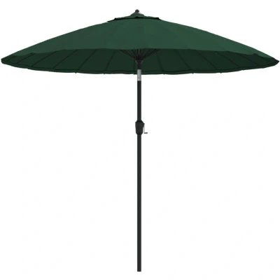 Image of vidaXL Garden Parasol with Aluminium Pole 270 cm Green