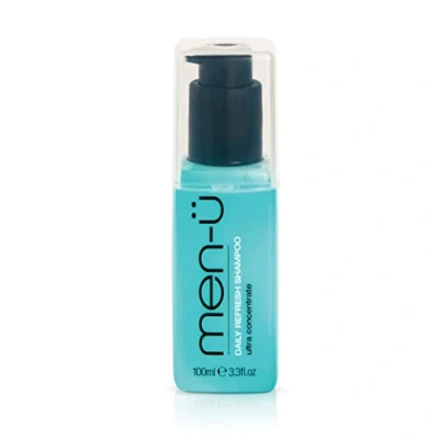 Image of men ü DAILY REFRESH SHAMPOO 100ml for men, up to 120 shampoos, ultra concentrate formula = long lasting &amp; high performance cleanses and refreshes, mens shampoo.