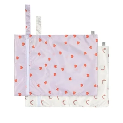 Image of LÄSSIG Happy Rascals Heart Reusable Wet Bag Pack of 2