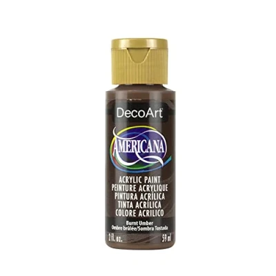 Image of Deco Art Americana 2 oz Acrylic Multi Purpose Paint, Burnt Umber,Brown,59 ml(Pack of 1)