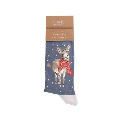 Image of Wrendale Designs All Wrapped Up&#039; Donkey Men&#039;s Sock
