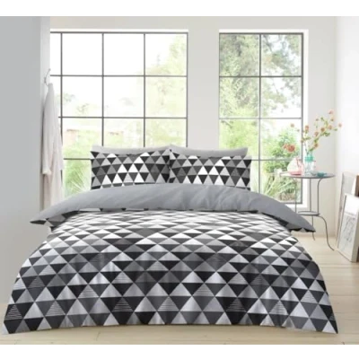 Image of GC GAVENO CAVAILIA Microfiber Duvet Cover Set Hypoallergenic Triangle Bedding Sets King Size Bed (230x220 Cm) Super Soft Comforter Linen