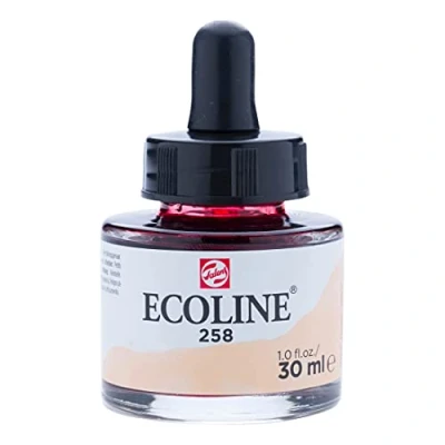 Image of Ecoline Liquid Watercolor 30 ml Pipette Jar Apricot (11252581)