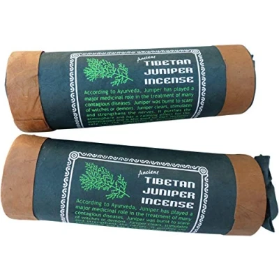 Image of Tibetan/Nepalese Round Tube Incense Joss Sticks Pack of 2 (Juniper)