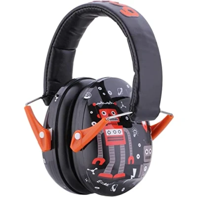 Image of Snug Kids Ear Defenders Noise Cancelling Headphones Protectors for Children, Toddlers and Baby (Robot)