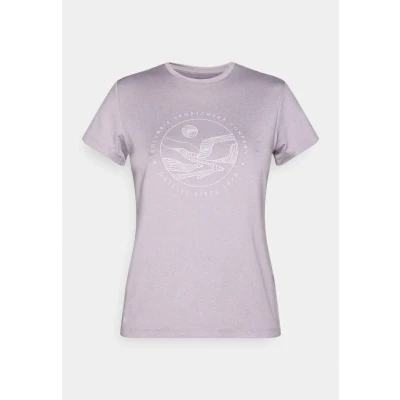 Image of Columbia RIDGE Graphic TEE Sports Tshirt, Women&#039;s, Size: Large, Shale purple
