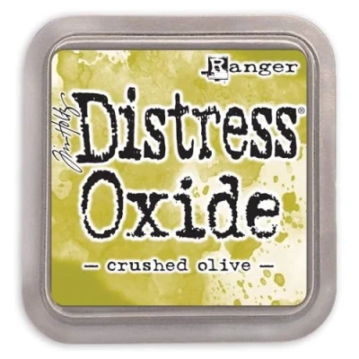Image of Ranger Tim Holtz TDO55907 Distress Oxide Pad Crushed Olive, Medium