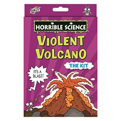 Image of Galt Violent Volcano Horrible Science Kit Interactive, Fun Experiments Set and For Kids Make a Watch your Erupt Boys Girls Ages 8 Years Plus