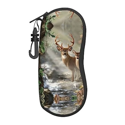 Image of PIXOLE Camouflage Deer print Unisex eyeglasses box Cases,sunglasses soft case,glasses case,Protective Case For Glasses