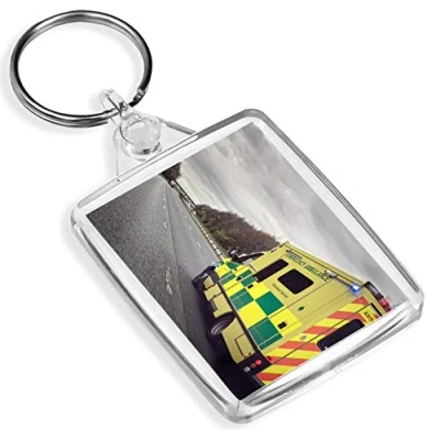 Image of Ambulance Vehicle Keyring Emergency Services Van #15804