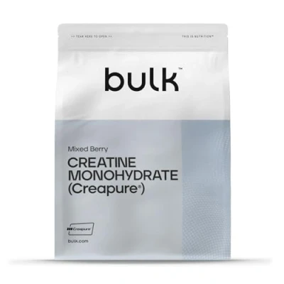 Image of Bulk Creapure Creatine Monohydrate Powder, Mixed Berry, 500 g, 100 Servings, Packaging May Vary