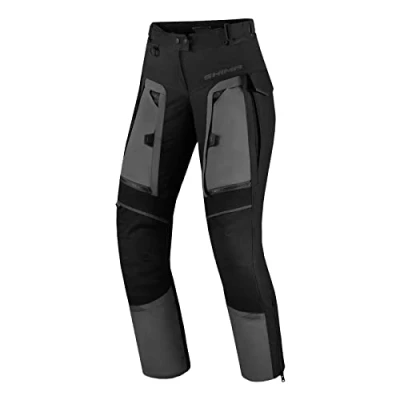 Image of SHIMA Hero Lady 2.0 Motorbike Trousers for Women All Season Reinforced Adventure Cordura Mens Touring Cargo Pants with Waterproof Membrane, Heating Layer, CE Knee Protectors (Grey, XL)