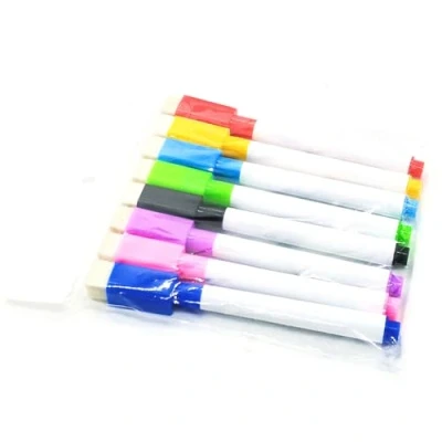 Image of Erasable Pens Set 8Pcs Magnetic Office School Whiteboard Drawing Pen Markers Stationery