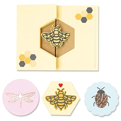 Image of Sizzix Thinlits Die Set 16PK Summer Spinner Card by Lisa Jones 665886 Chapter 2 2022, Multicolor, One Size