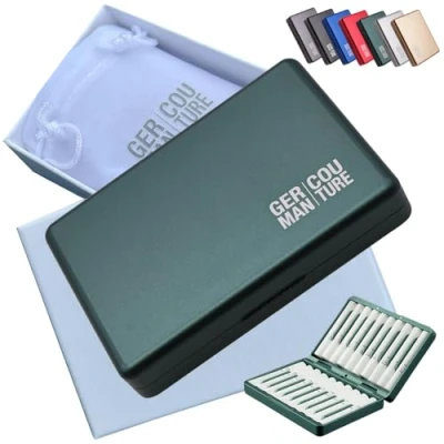Image of [8 Colors] GC Premium Extra Class Case Compatible with Iqos 3 Heets Duo Iluma One Terea Heetcase Cigarette Case/Accessory Slim Aluminum, petrol green