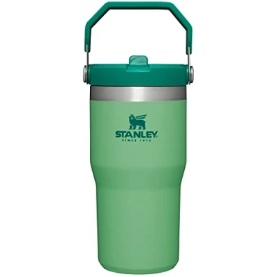 Image of STANLEY IceFlow Stainless Steel Tumbler Vacuum Insulated Water Bottle for Home, Office or Car Reusable Cup with Straw Leak Resistant Flip Cold 12 Hours Iced 2 Days, Jade, 20OZ
