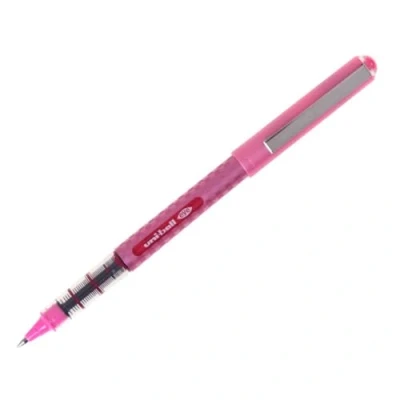Image of Uni ball UB 157D Eye Designer Rollerball Pens. Premium Medium 0.7mm Ballpoint Tip for Super Smooth Handwriting, Art and Drawing. Fade Water Resistant Liquid Ink. Box of 12 Wine, Red