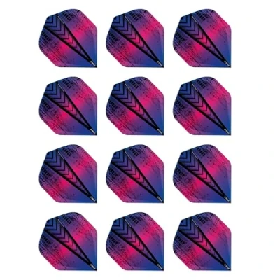Image of RED DRAGON Hardcore Radical Rainbow Extra Thick Standard Dart Flights 4 sets Per Pack (12 in total)