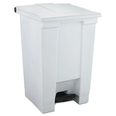 Image of Rubbermaid Commercial Products Step On Container 45 Litre White FG614400WHT
