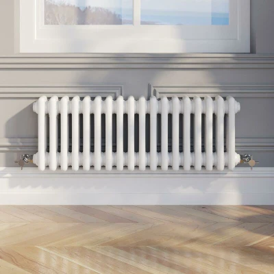 Image of Park Lane Traditional Colosseum Triple Bar Column Radiator White 300 x 830mm