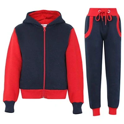 Image of A2Z 4 Kids Girls Boys Tracksuit Plain Camouflage Contrast Fleece Hooded Top With Bottom Joggers Suit T.S 101 Camo Charcoal 9 10
