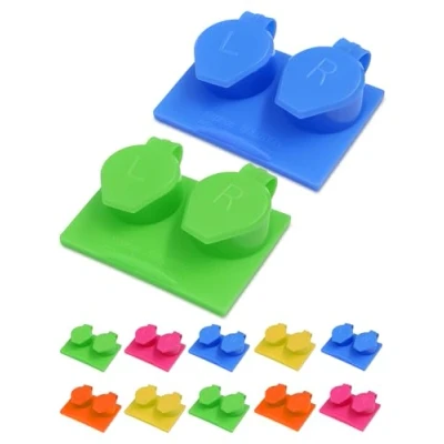 Image of SPORTS WORLD VISION Contact Lens Travel Storage Flip Top Flat Cases Mix Colours Bulk Buy Box 12pcs