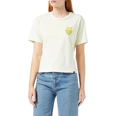Image of Hurley Women&#039;s W Oceancare Hope Ss Tee T Shirt, Marshmallow, XS