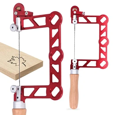 Image of Mini Jewelers Saw Frame Set, Woodworking Adjustable U Shaped with Hex Wrench, Handheld Coping for Jewelry Making Metalworking Crafts (5in)