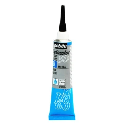 Image of Pebeo Setacolor 3D Metal 20ml Silver