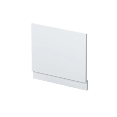 Image of 700mm Straight Reversible Bath End Panel &amp; Plinth Satin White