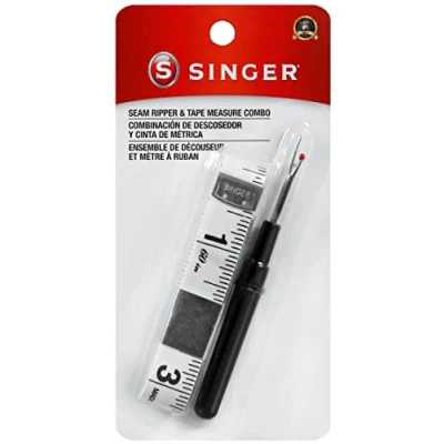 Image of SINGER 00106 Seam Ripper and Tape Measure Combo Kit, Black
